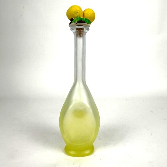 Vintage Limoncello Bottle Shot Glasses 3D Lemons Frosted Yellow 4 Piece Set EUC - Picture 3 of 12